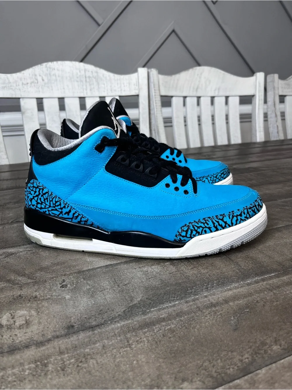 Nike Air Jordan 3 Retro Powder Blue Mens Sz 12